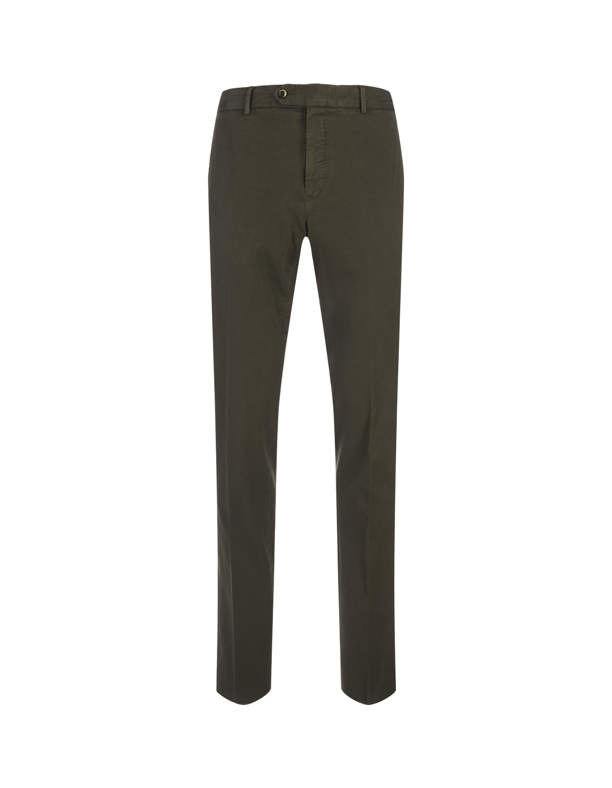 Green Cotton and Cashmere Blend Trousers